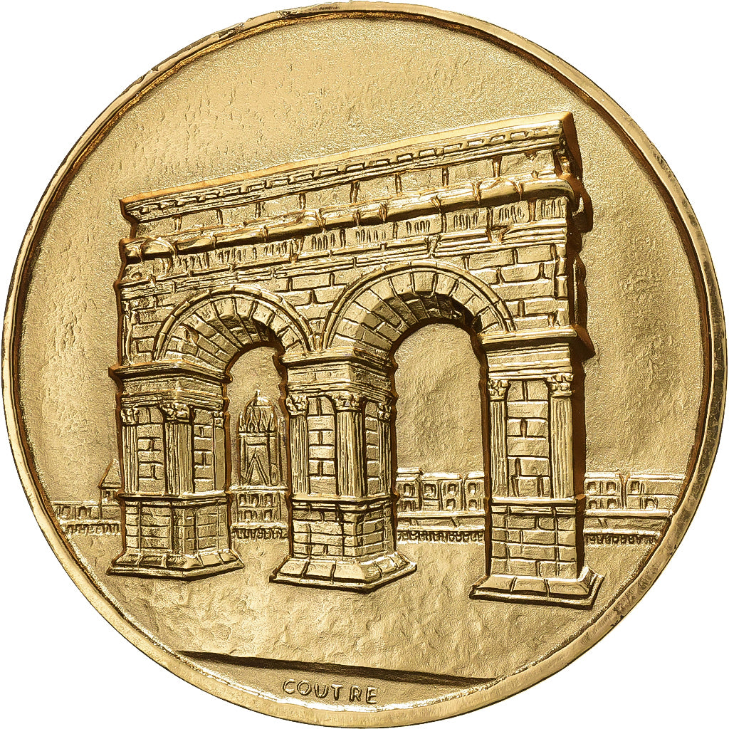 Frankreich, Medaille, Ville de Saintes, Gilt Bronze, UNZ