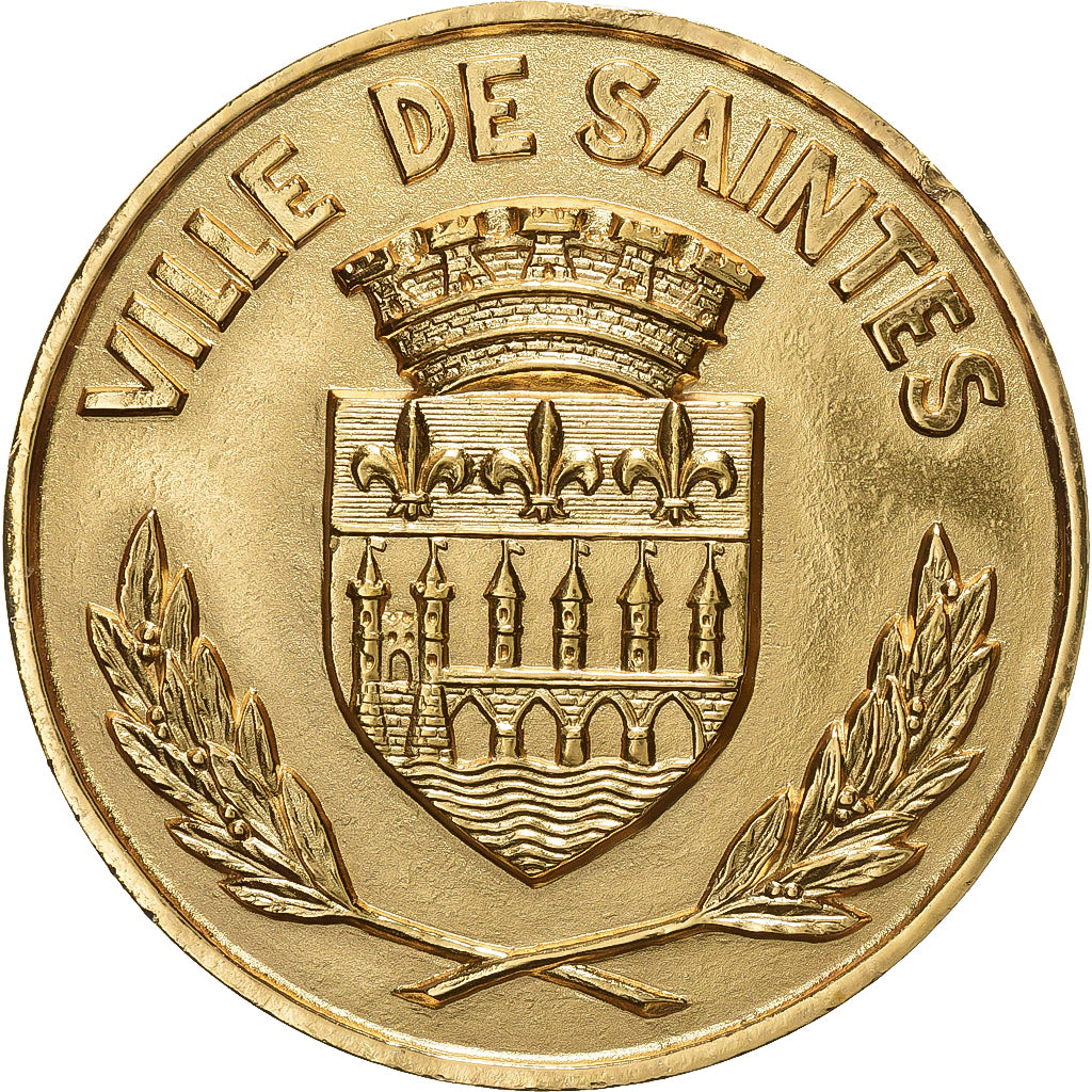 Frankreich, Medaille, Ville de Saintes, Gilt Bronze, UNZ