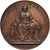 Francja, medal, Exposition Nationale Agricole, 1849, Miedź, Bovy, AU(50-53)