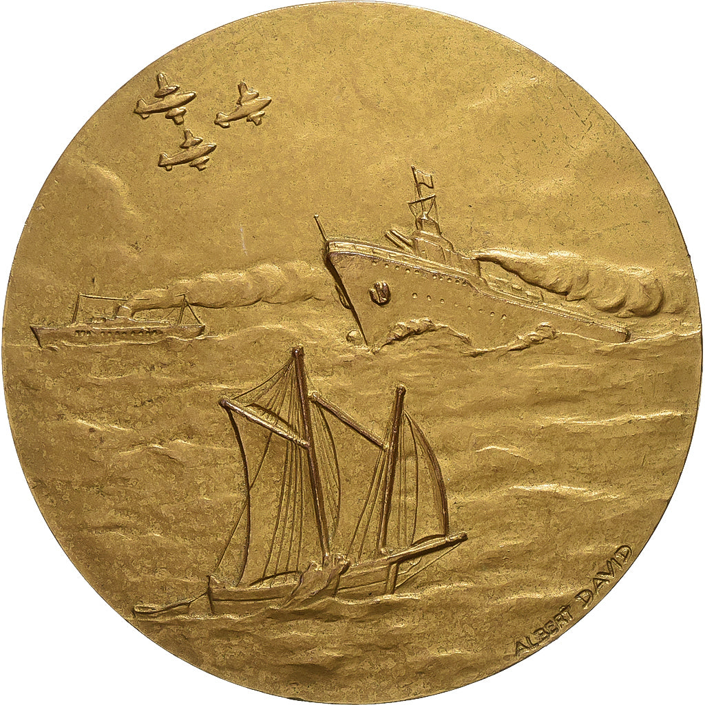 Frankreich, Medaille, F.A.M.M.A.C, Associations de Marins, 1976, Gilt Bronze
