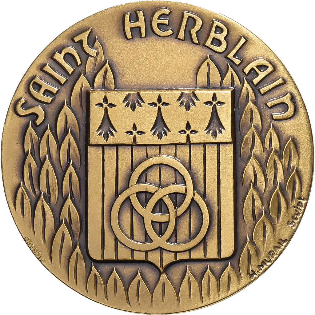 Francia, medaglia, Ville de Saint Herblain, Bronzo, Murail, SPL