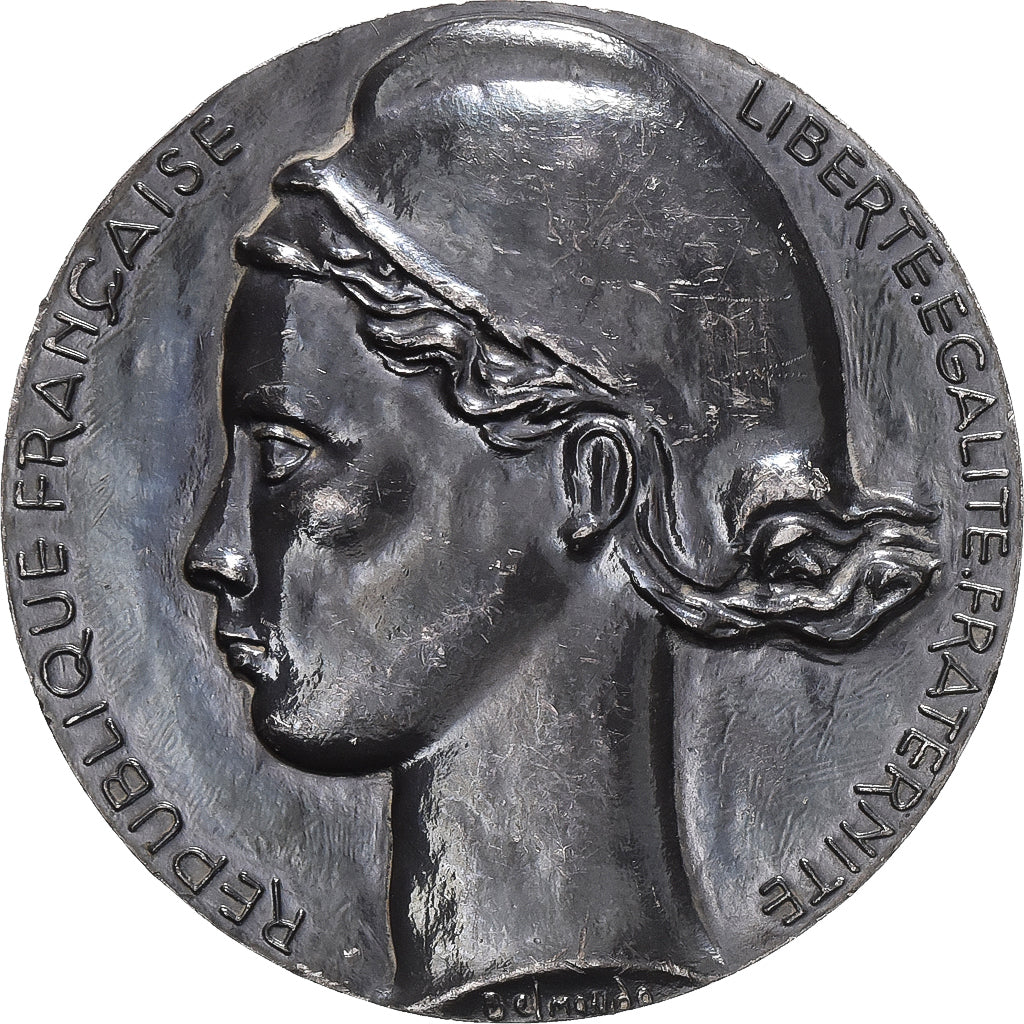 France, Medal, sénat, Gaston Vallette, 1959, Silver, Galtié, AU(50-53)