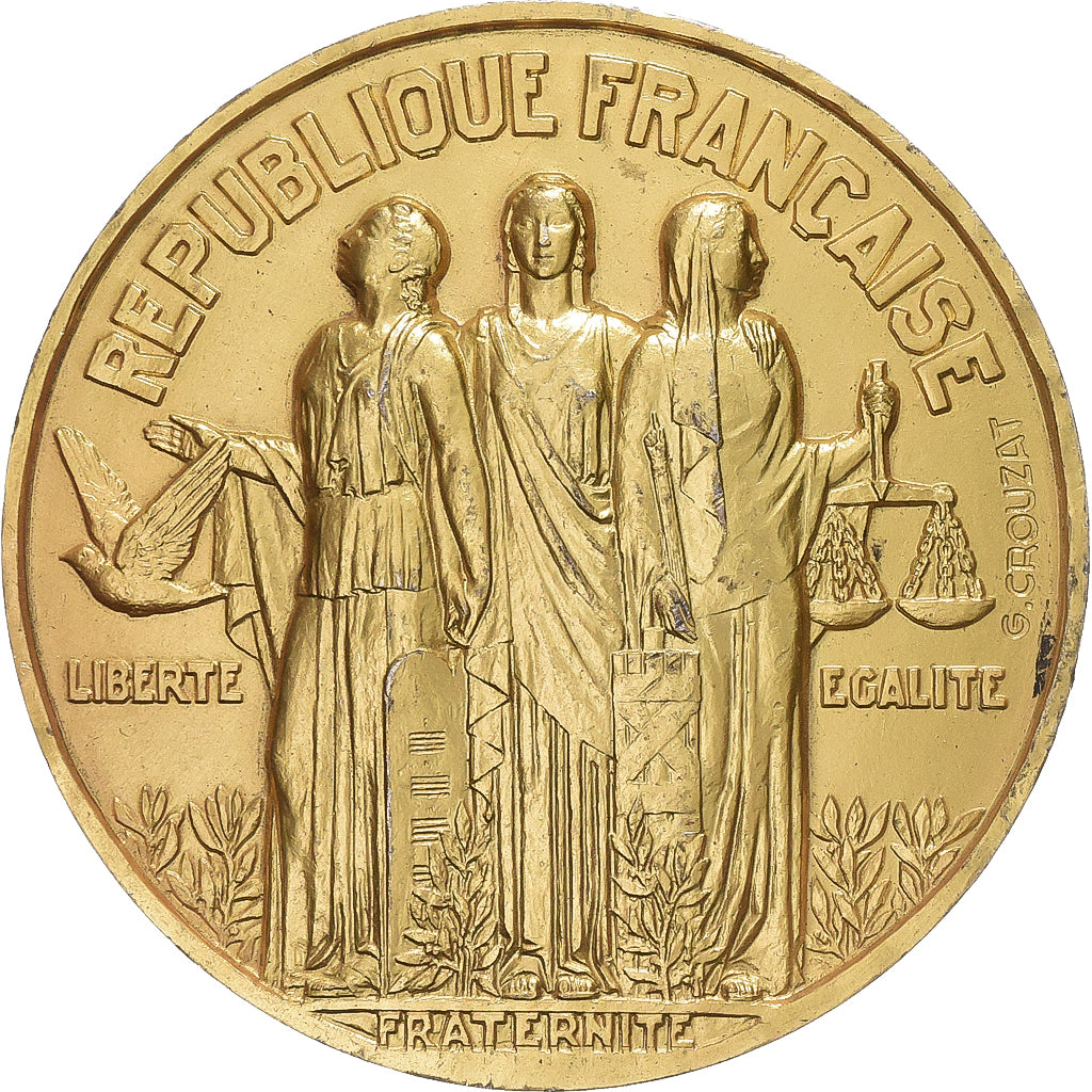 Frankreich, Medaille, Paris - Le Sénat, Vermeil, Crouzat, SS+