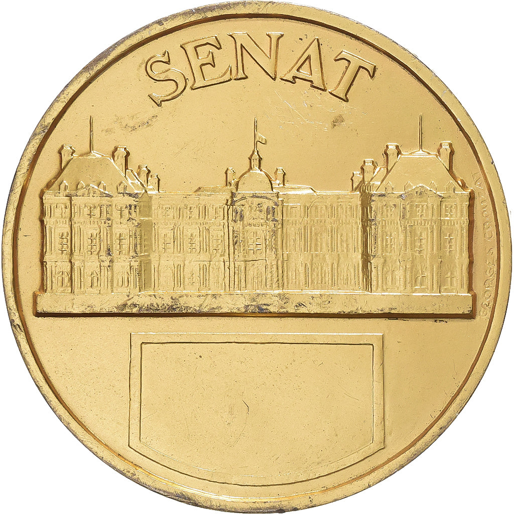 Frankreich, Medaille, Paris - Le Sénat, Vermeil, Crouzat, SS+