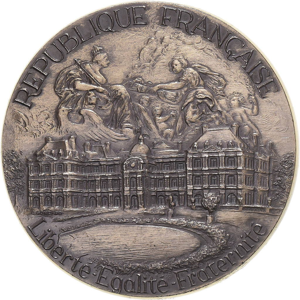 Frankrijk, Medaille, sénat, Gaston Vallette, 1986, Vermeil, C. Gondard, PR