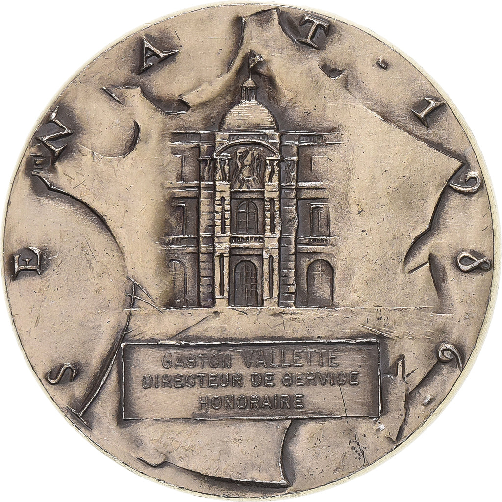Frankrijk, Medaille, sénat, Gaston Vallette, 1986, Vermeil, C. Gondard, PR