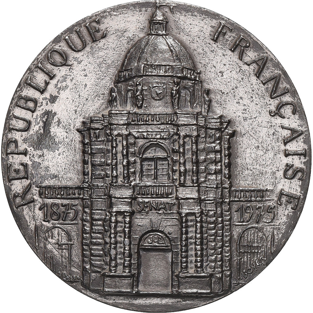 Frankrijk, Medaille, Centenaire du Sénat, 1975, Vermeil, Boyer, ZF+