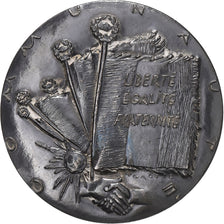 Frankrijk, Medaille, sénat, Gaston Vallette, 1959, Zilver, Galtié, ZF+