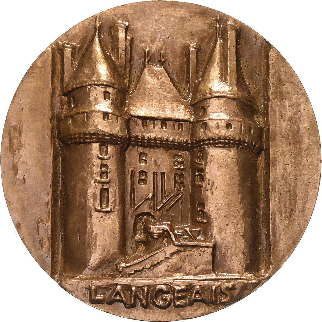 Francia, medaglia, Langeais, Bronzo, Annette Landry, SPL