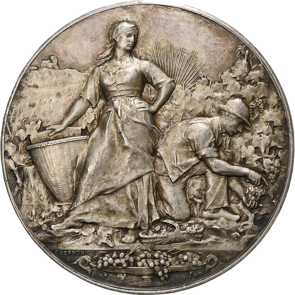 France, Medal, Comice Agricole de Tours, Silver, Vernon, AU(50-53)