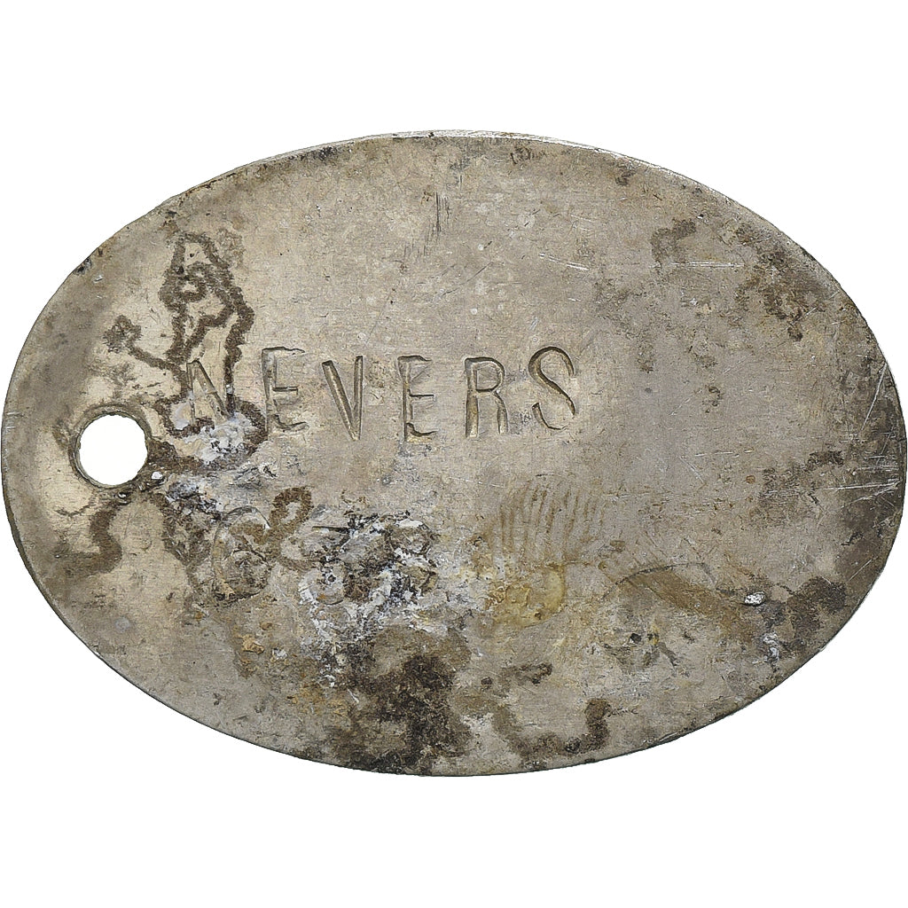 Francja, medal, Plaque Militaire, Nevers, 1892, Aluminium, VF(20-25)