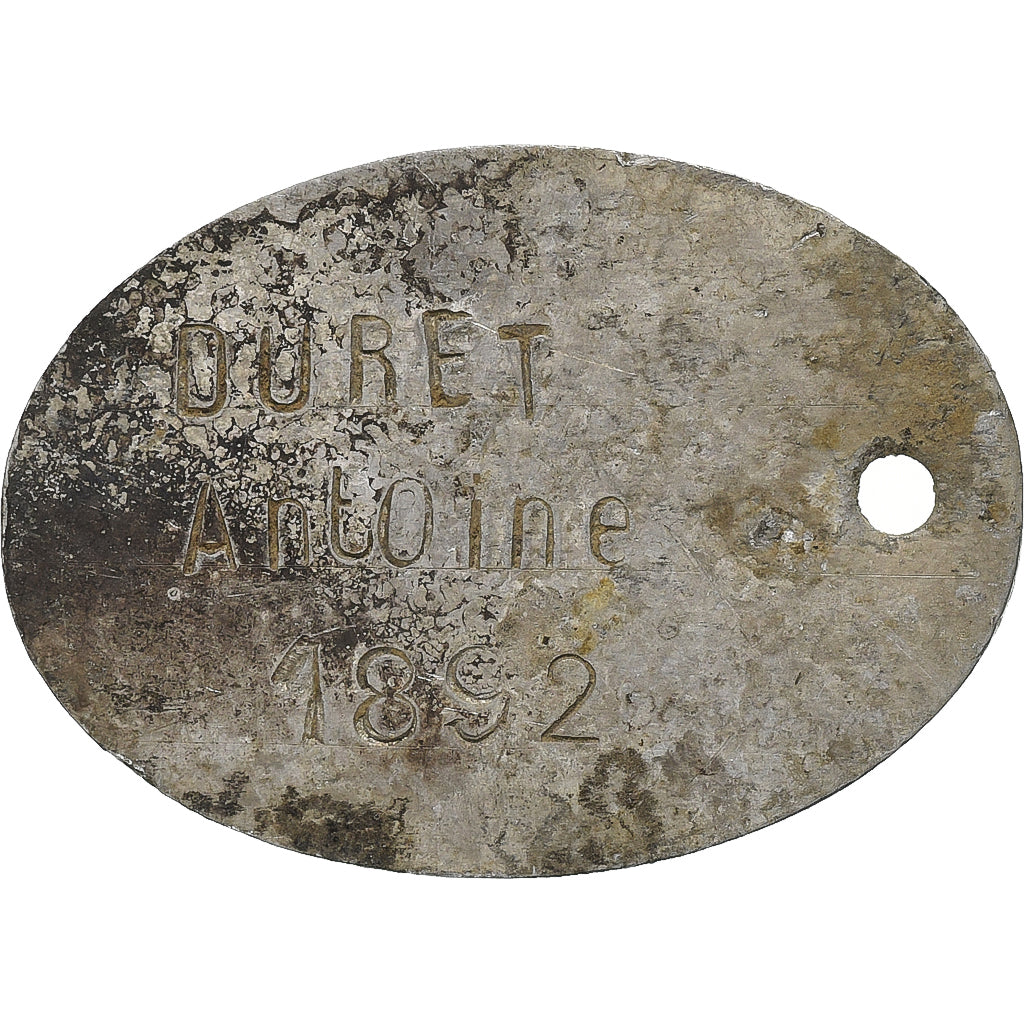Francja, medal, Plaque Militaire, Nevers, 1892, Aluminium, VF(20-25)