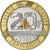 France, 20 Francs, Mont Saint Michel, 2001, Paris, Série FDC.BU, Bi-Metallic