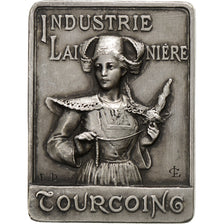 Francia, medaglia, Industrie Lainière de Tourcoing, 1951, Argento, C.L, SPL-