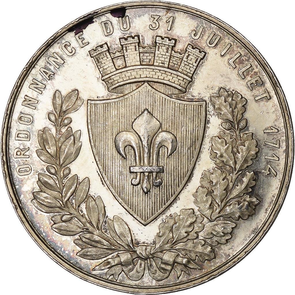 France, Token, Chambre de Commerce de Lille, Silver, Borrel.A, AU(50-53)