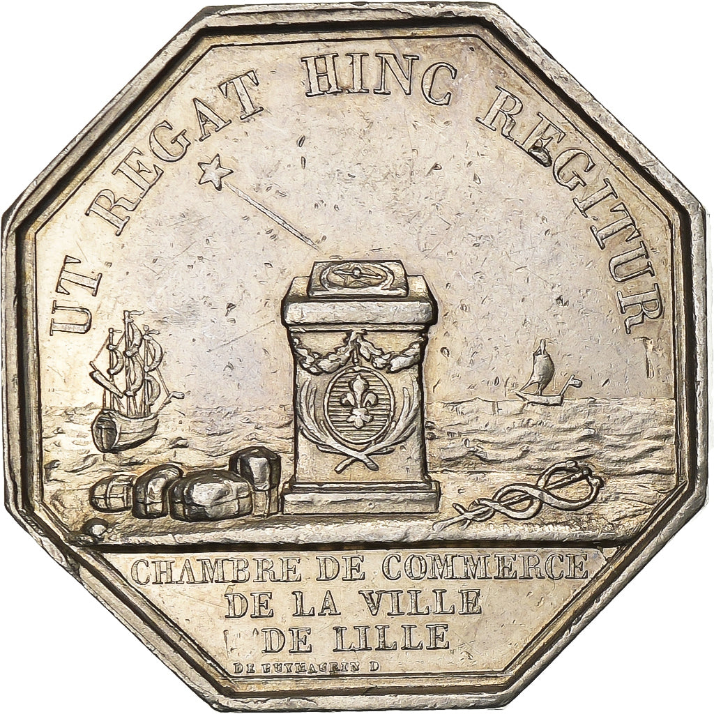 France, Jeton, Louis-Philippe Ier, Chambre de Commerce de Lille, Argent, TTB+