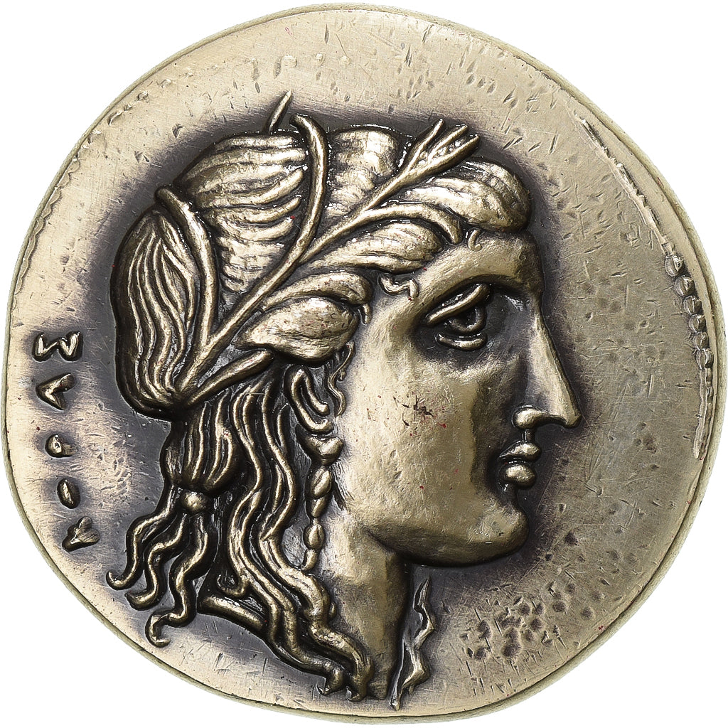 Frankrijk, Medaille, Reproduction, Tétradrachme Syracuse, Sicile, n.d., Zilver