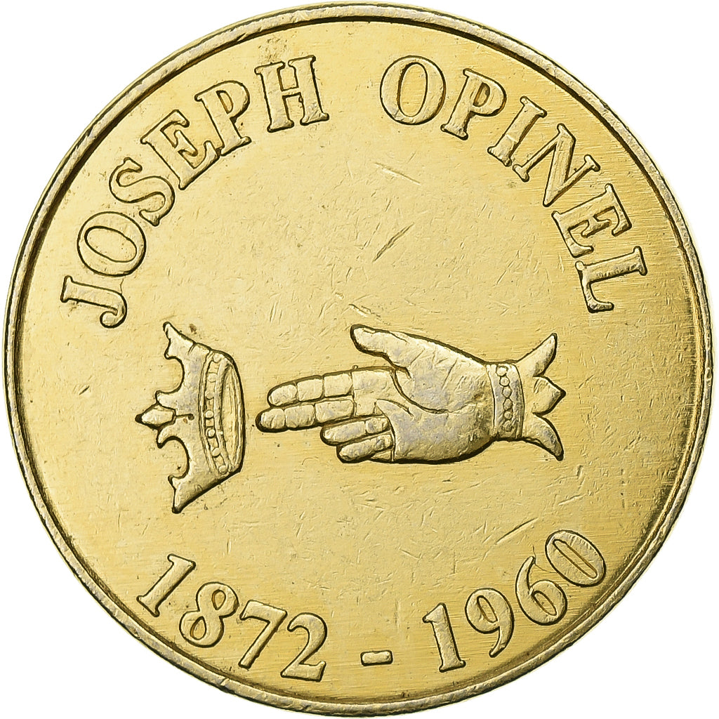 Francia, zeton, Joseph Opinel, 1960, Gilt Metal, EBC