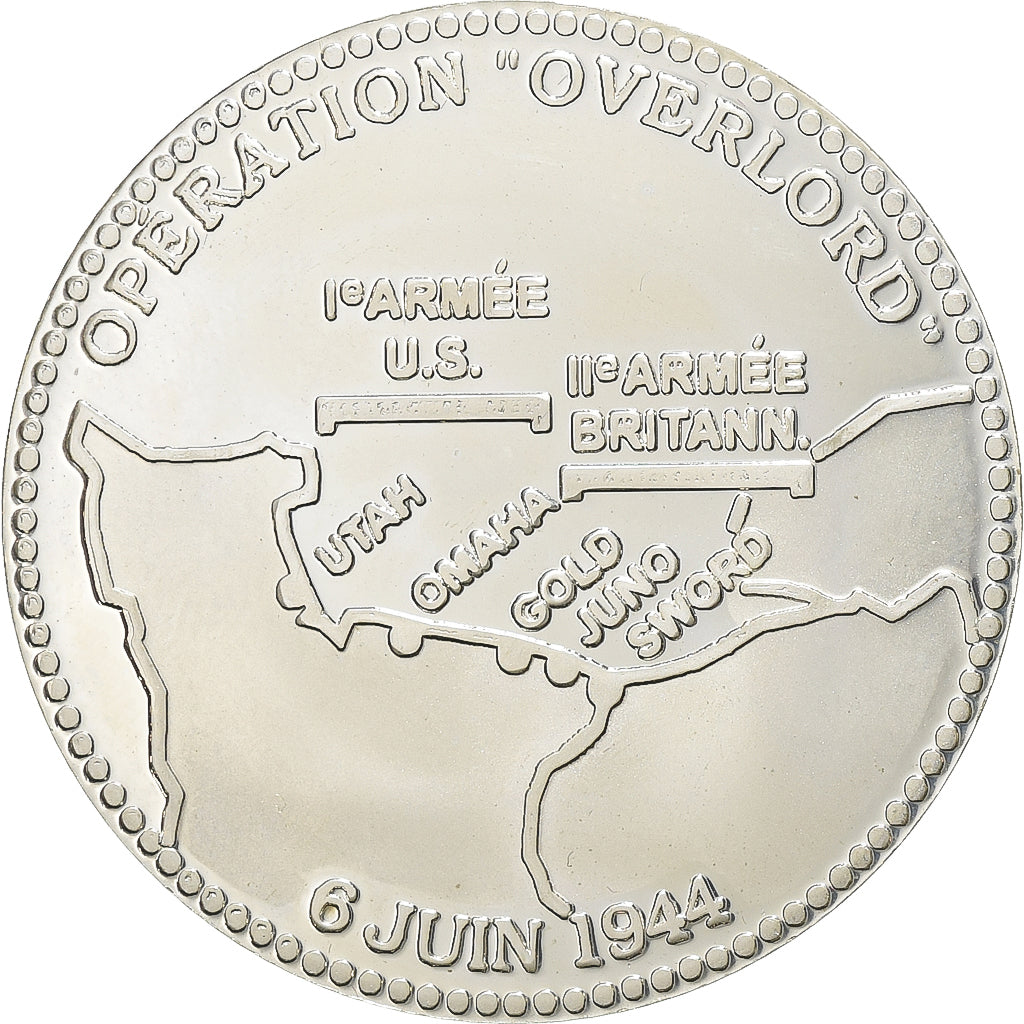 Francia, medaglia, Opération Overlord, 50ème Anniversaire du Débarquement