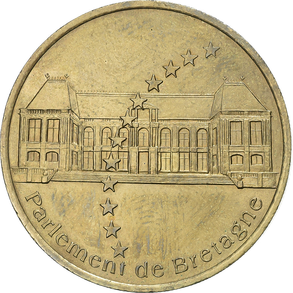 Frankreich, 1 Euro de Rennes, 1997, Messing, SS+