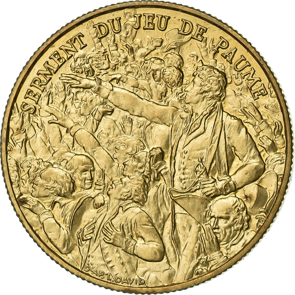Francia, medaglia, Révolution Française, Serment du Jeu de Paume, 1989
