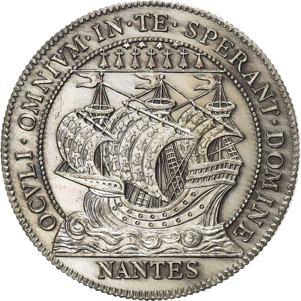 France, Token, Chambre de Commerce de Nantes, Silver, MS(65-70)
