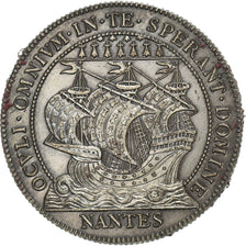 Francia, zeton, Chambre de Commerce de Nantes, Plata, MBC+