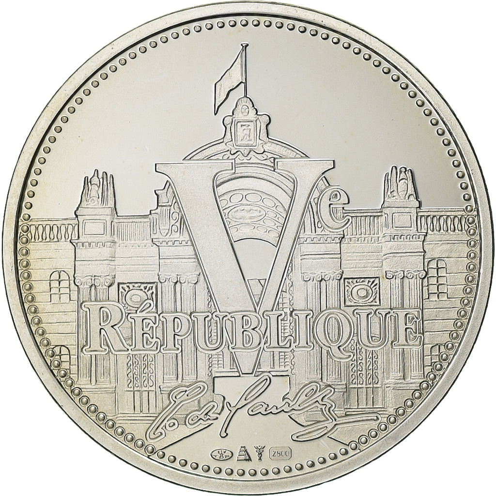 France, Médaille, Vème République, Charles De Gaulle, 2010, Argent, FDC