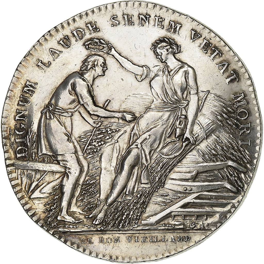 França, Token, Le Bon Vieillard, 1814, Prata, AU(50-53)
