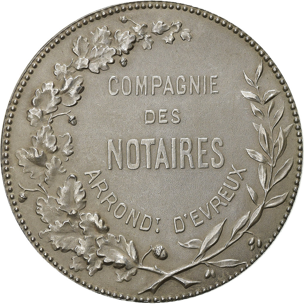 France, Token, Notaires de l'Arrondissement d'Evreux, Eure, Silver, Lavrillier