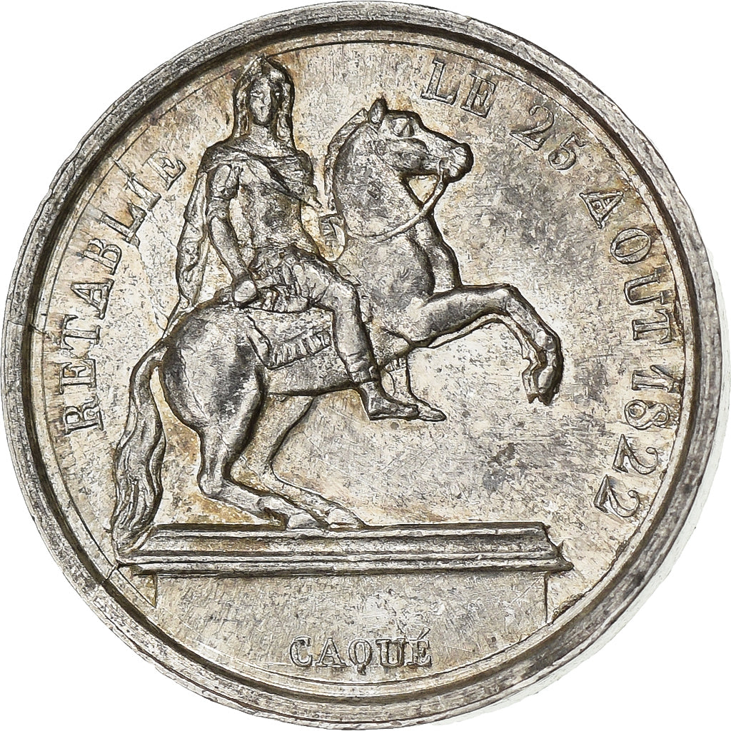 France, Médaille, Quinaire, Louis XVIII, 1822, Argent, SPL, Caqué