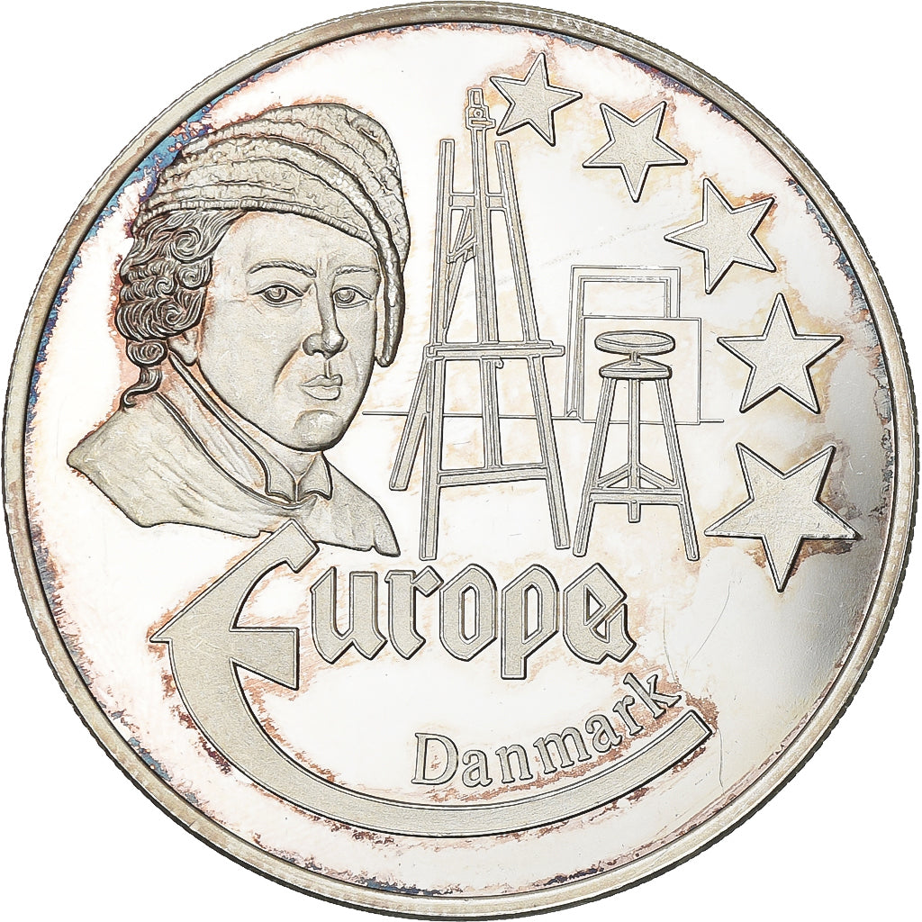 France, Medal, Europa, 1997, Silver, Danmark, AU(55-58)