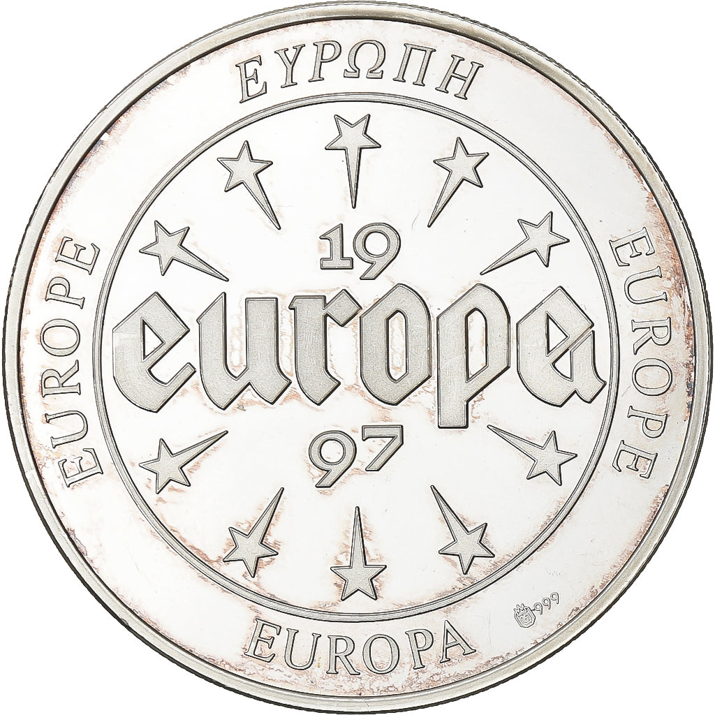 France, Medal, Europa, 1997, Silver, Danmark, AU(55-58)