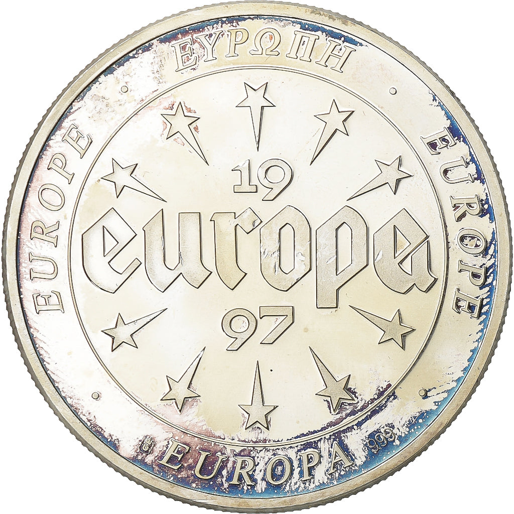 France, Medal, Europa, 1997, Silver, Danmark, AU(55-58)