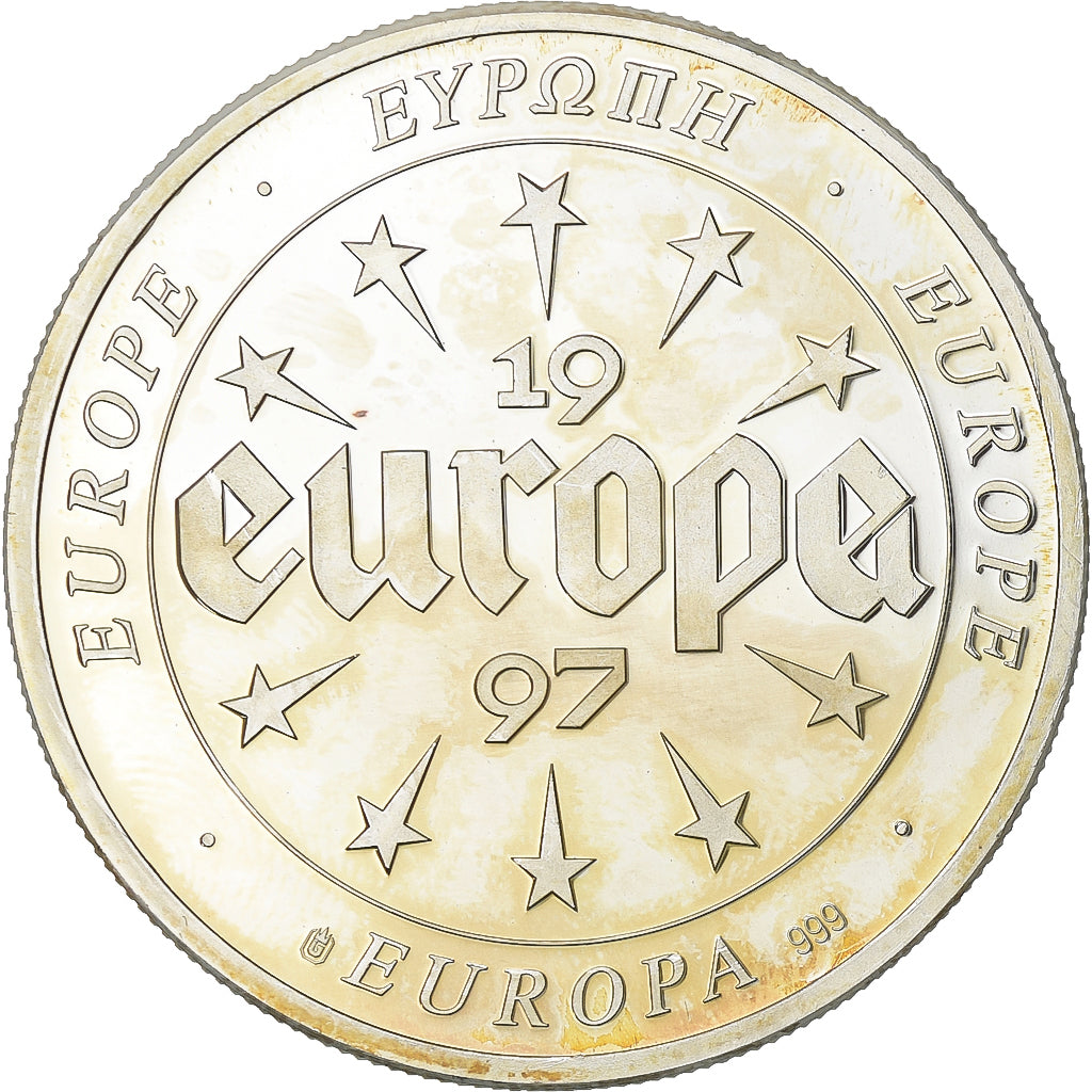 France, Medal, Europa, 1997, Silver, FRANCE, AU(55-58)