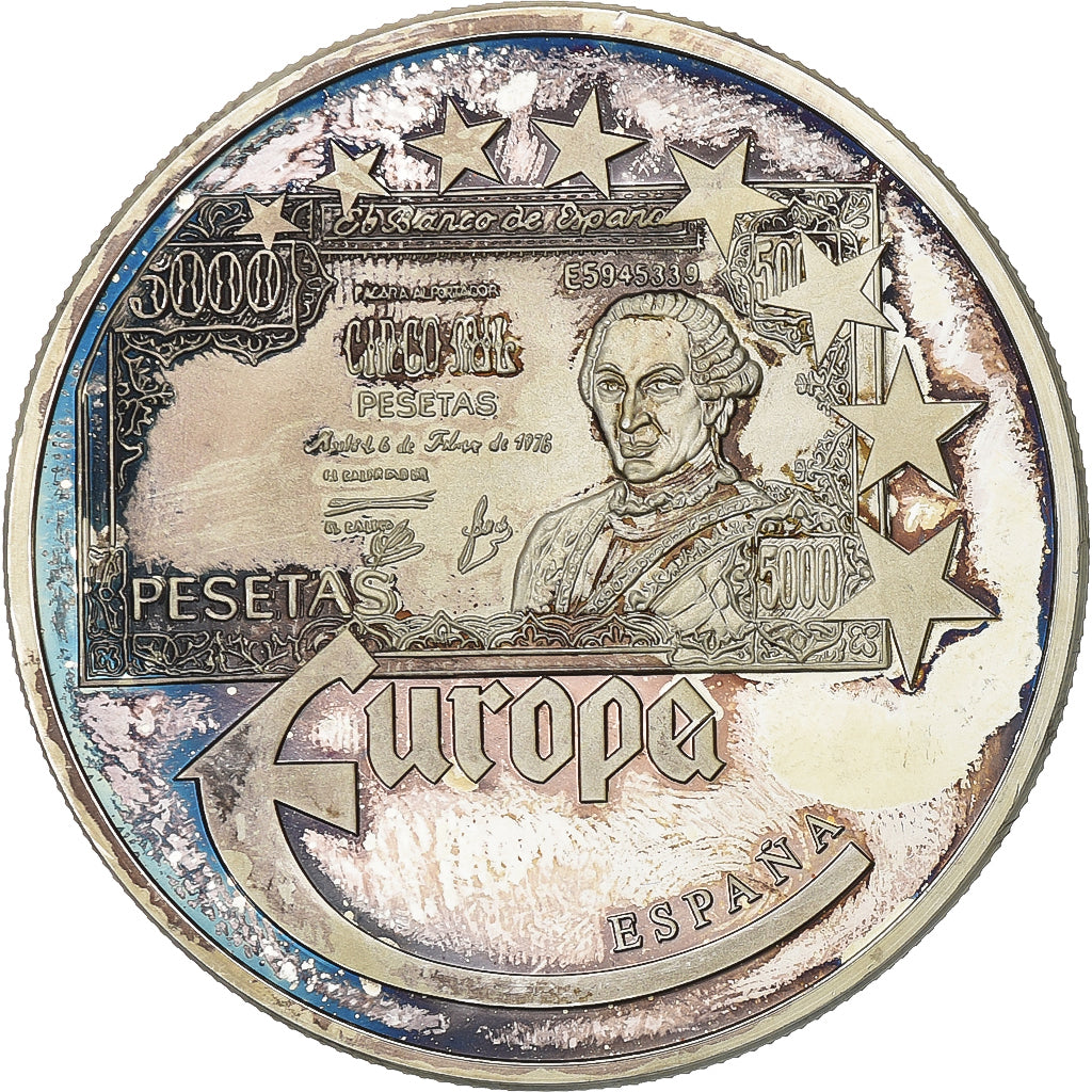 France, Medal, Europa, 1997, Silver, Espana, AU(55-58)