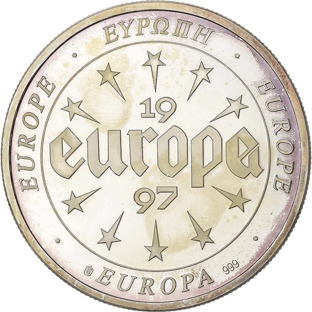 France, Medal, Europa, 1997, Silver, Espana, AU(55-58)