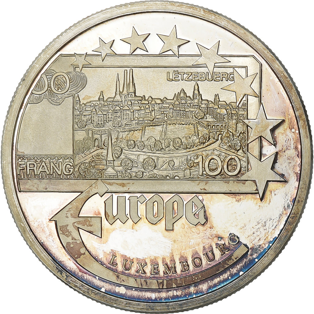 France, Medal, Europa, 1997, Silver, Luxembourg, AU(55-58)