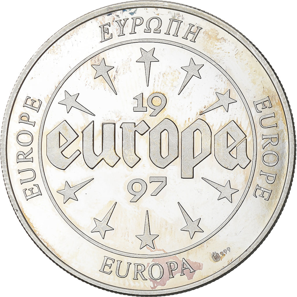 France, Medal, Europa, 1997, Silver, Luxembourg, AU(55-58)