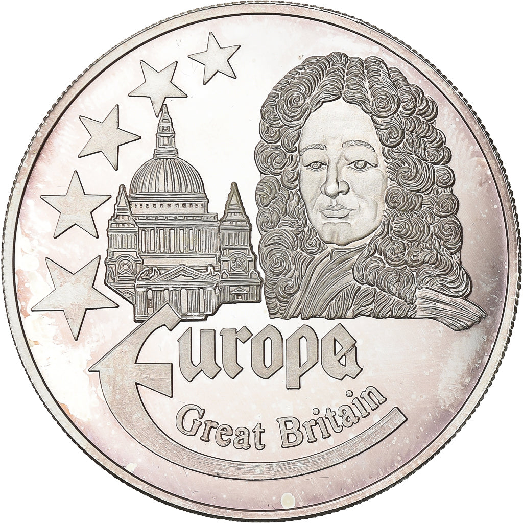 France, Medal, Europa, 1997, Silver, Great Britain, AU(55-58)