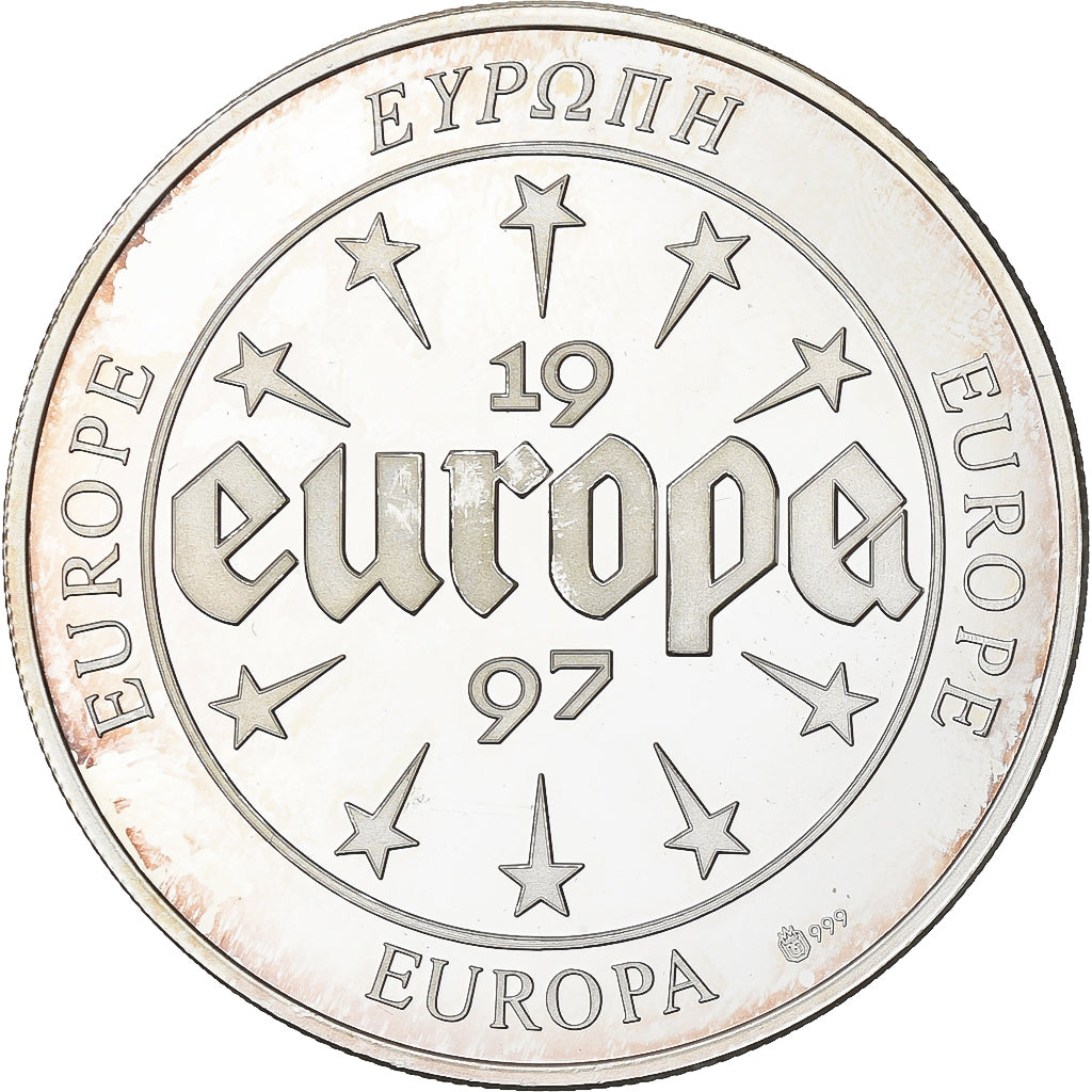 France, Medal, Europa, 1997, Silver, Great Britain, AU(55-58)