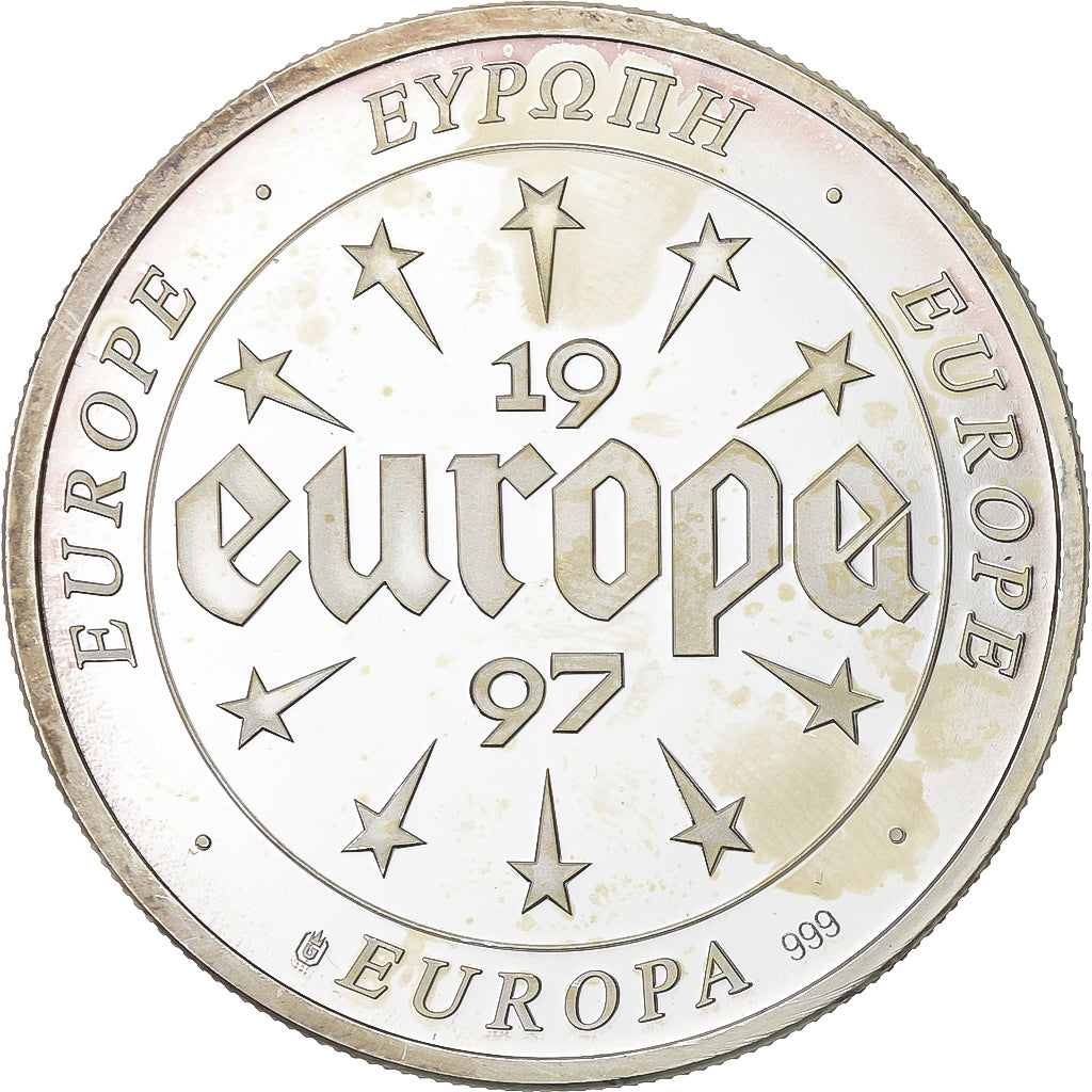 France, Medal, Europa, 1997, Silver, Great Britain, AU(55-58)