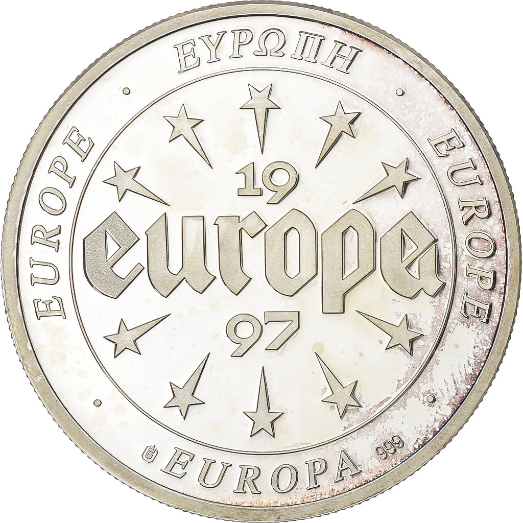 France, Medal, Europa, 1997, Silver, Nederland, AU(55-58)
