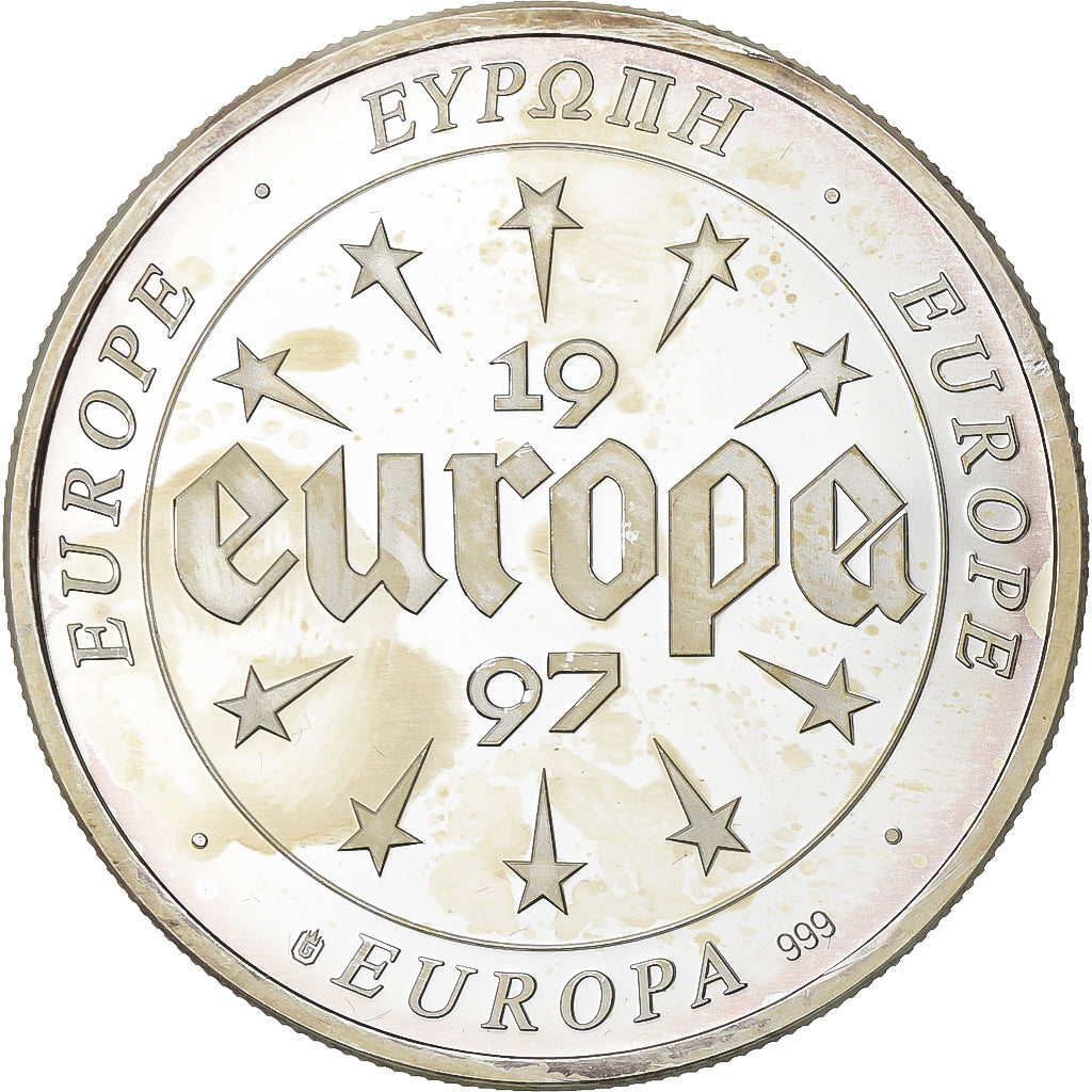 France, Medal, Europa, 1997, Silver, Nederland, AU(55-58)