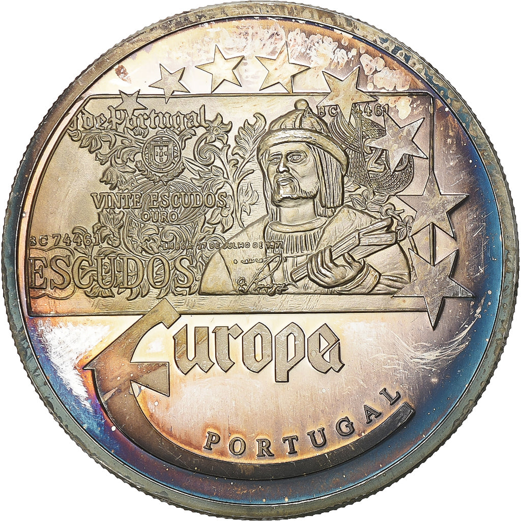 France, Medal, Europa, 1997, Silver, Portugal, AU(55-58)