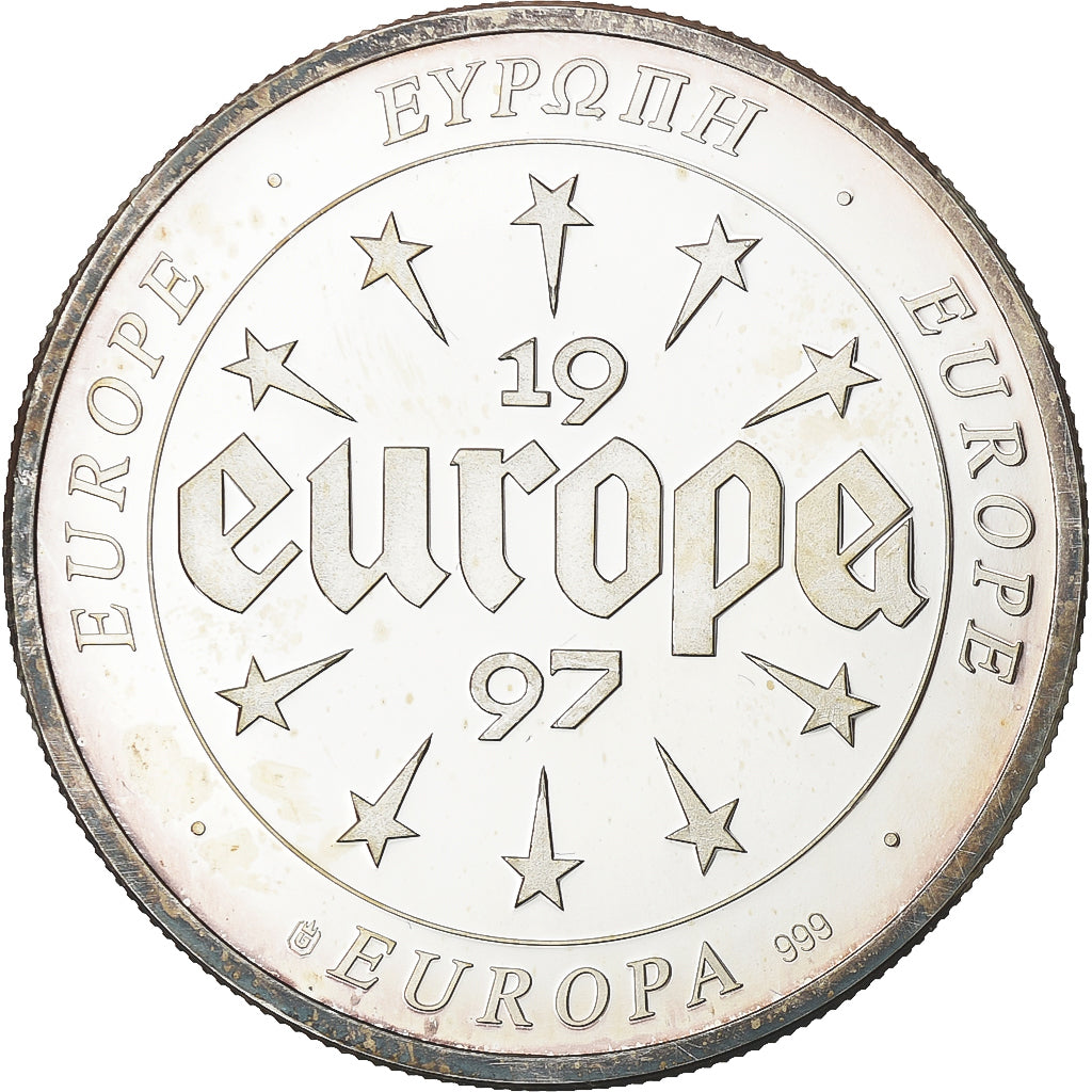 France, Medal, Europa, 1997, Silver, Portugal, AU(55-58)