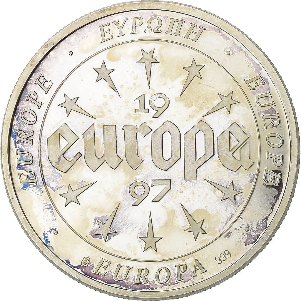 France, Medal, Europa, 1997, Silver, Eire, AU(55-58)