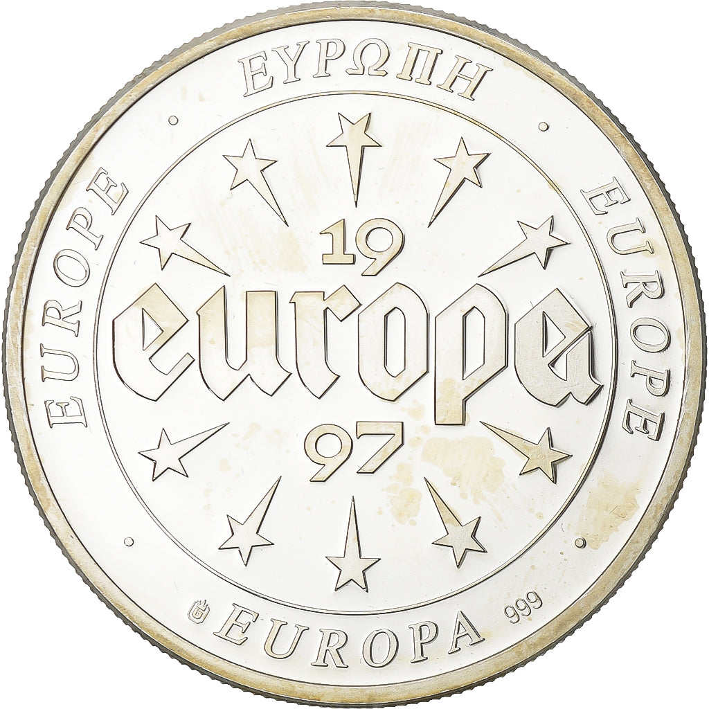 France, Medal, Europa, 1997, Silver, Belgium, AU(55-58)