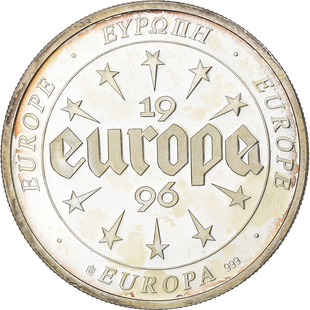 Francja, medal, Europa, 1996, Srebro, Belgium, AU(55-58)