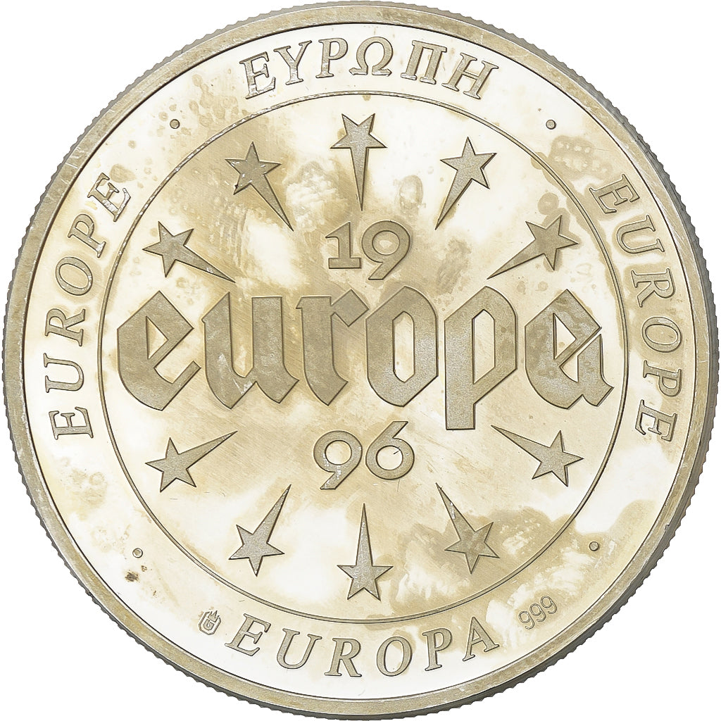 France, Medal, Europa, 1996, Silver, Portugal, AU(55-58)